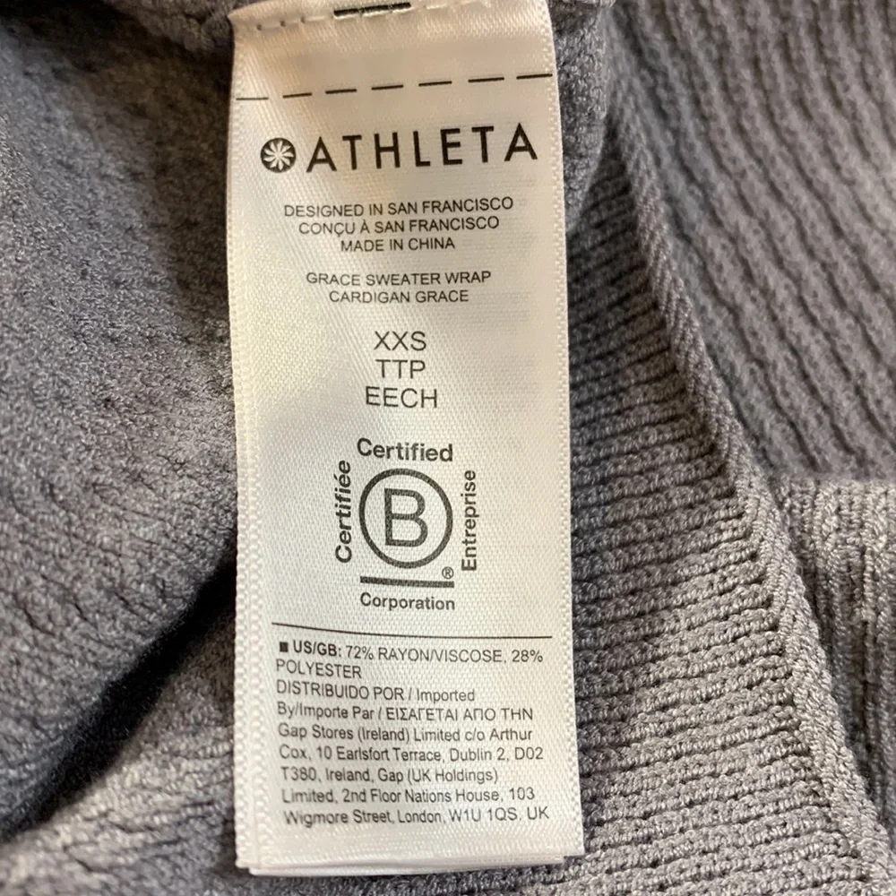 Athleta NWT Grace Sweater Wrap - Picture 12 of 15